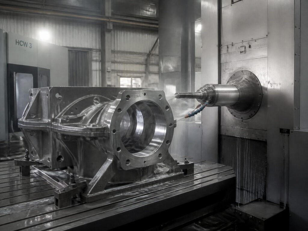 FieldCore Uch Power: Gas turbine bearing housing machining