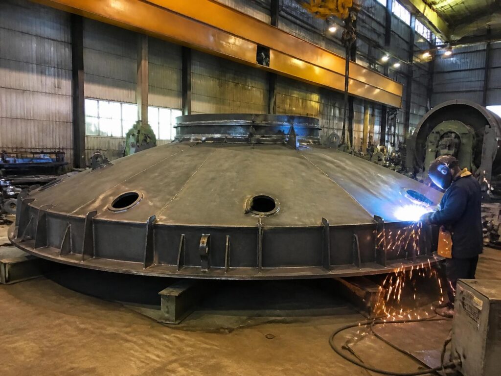 GE Hydro Mangla: Generator shaft cover hood fabrication