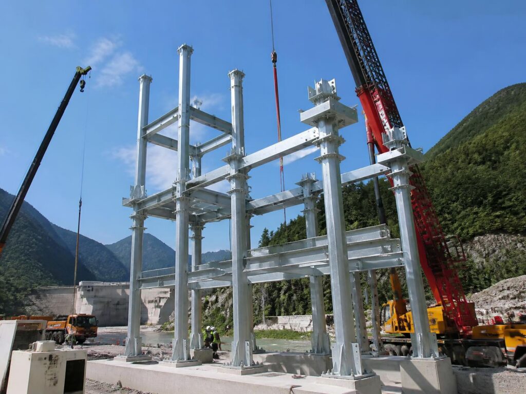 Warsak Rehabilitation: 132KV GIS support structure