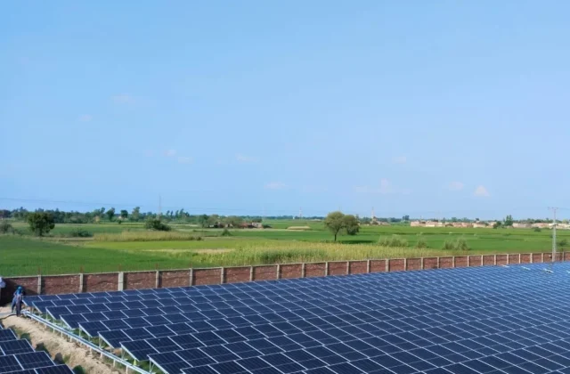 Solar PV plant installation